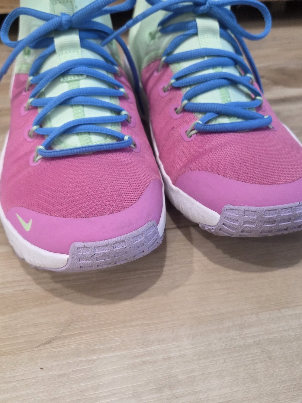 Nike Women's Pink Mint Blue Athletic Sneakers - Picture 3 of 7